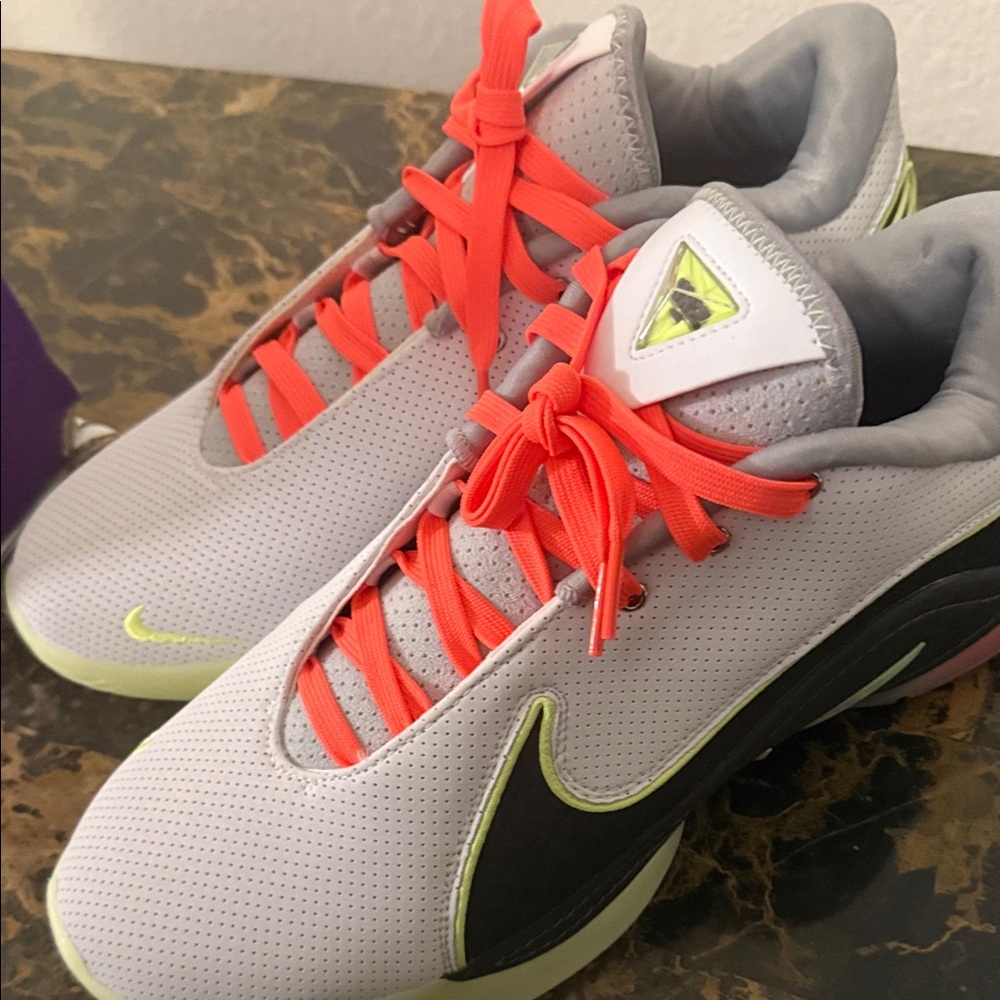 Nike Gray and Red Sneakers